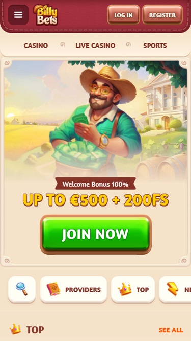 Entdecken Sie das BillyBets Online Casino Spiele, Angebote und mehr